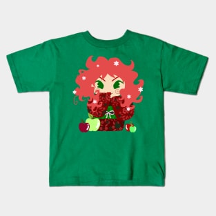 Apple Kokeshi Doll Kids T-Shirt